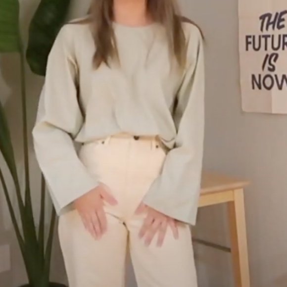 Uniqlo U 2020 S/S Women Long Sleeve T Blouse in XS - Picture 12 of 13